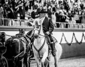 Don Alvaro Domecq at the Real Escuela in Jerez in 2021