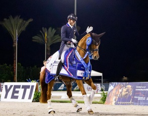 Ben Ebeling and Bellena win the inaugural US Open Final at the CDI Temecula :: Photos © Amy Wallace/US Equestrian
