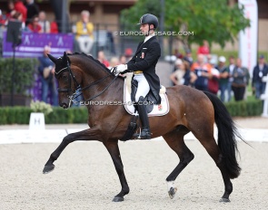 Maté Garai and Vitus at the 2025 European Dressage Championships in Crozet :: Photo © Astrid Appels