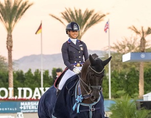 Genay Vaughn and Gino at the 2025 CDI-W Thermal :: Photo © Terri Miller