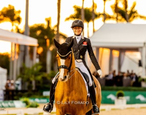 Susan Pape and Giulilanta win the 5* Grand Prix at the 2026 CDI Wellington :: Photos © Astrid Appels