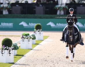 Isabell Werth and Special Blend win the Grand Prix at the 2026 CDI-W Wellington :: Photo © Astrid Appels