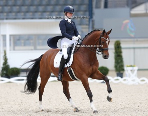 Joyce Lenaerts and Euro at the 2024 CDI Aachen Festival 4 Dressage :: Photo © Astrid Appels