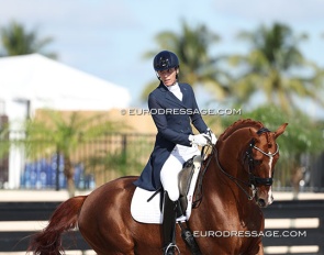 Christina Vinios and Blue Hors Zirrus at the 2025 Palm Beach Derby CDN :: Photo © Astrid Appels