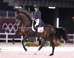 Morgan Barbançon and Sir Donnerhall II at the 2021 Olympic Games in Tokyo :: Photo © Astrid Appels