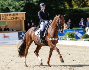 Franziska Haase on De Nino at the 2024 Piaff Forderpreis finals in Donaueschingen :: Photo © Stefan Lafrentz