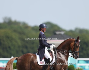 Adrienne Lyle and Helix at the 2024 Olympic Games :: Photo © Astrid Appels