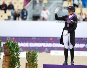 Cathrine Dufour won silver at the 2025 European Dressage Championships :: Photo © Astrid Appels