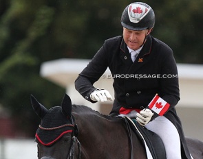 Canadian dressage rider at the 2021 World Young Horse Championships :: Photo © Astrid Appels