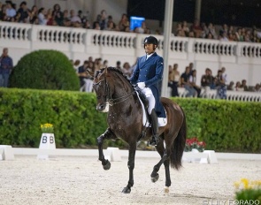 Jose Daniel Martin Dockx and Malagueno competing at the 2022 Spanish Championships at the Real Club de Polo de Barcelona  :: Photo © Lily Forado