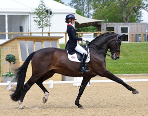 Mette Dahl and Daytona Platinum at the 2026 CDI Hickstead :: Photo © Spidge