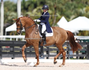 Sarah Tubman and Dow Jones at the 2024 Global Dressage Festival :: Photo © Astrid Appels