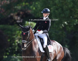 Anna Teibel Raben and Sparaday at the 2025 European Young Riders Championships :: Photo © Astrid Appels