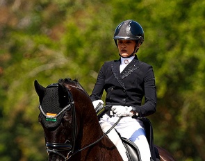 Shruti Vora on Magnanimous at the 2025 FEI Asian Championships in Pattaya :: Photo © FEI/Yong Teck Lim
