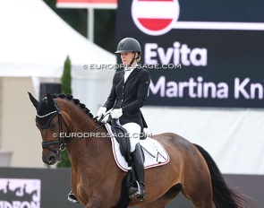 Martina Suppan-Knill on Evita (by Escamillo x Morricone) a tthe 2025 WCYH in Verden :: Photo © Astrid Appels