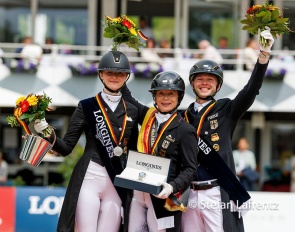The kur podium at the 2026 German Championships :: Photo © Stefan Lafrentz