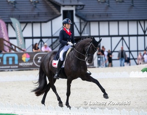 Sandra Sysojeva and Maxima Bella win the World Cup qualifier at the 2026 CDI-W Gosciszow :: Photo © Lukasz Kowalski