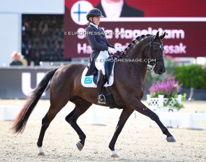 Stella Hagelstam on her home bred Hagels Prince Nassak at the 2026 CDIO Hagen :: Photo © Astrid Appels