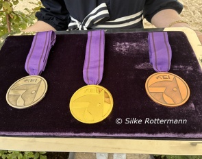 Five sets of medals had been handed out on the last day of para competition in Aachen :: Photo © Silke Rottermann