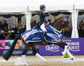 Charlotte Dujardin and Brave Heart at the 2026 British Dressage Championships :: Photo © Kevin Sparrow