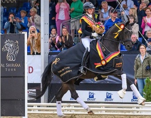 Pommery Look winning at the 2026 Bundeschampionate sponsored by Al Shira'aa :: Photo © Tanja Becker