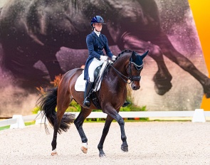Eline Anker and Hermes at the 2026 CDI Leeuwarden :: Photo © Digishots