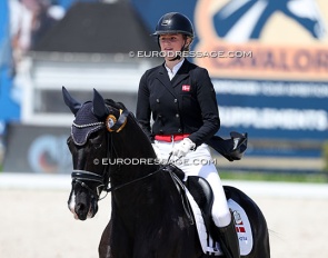 Andrea Hamann Sand on Blue Hors Victor at the 2026 CDIO Lier :: Photo © Astrid Appels