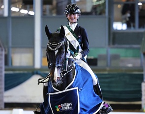 Isabel Platts and Pin Rock's Foxfire Blitz at the 2026 CDI Wellington Heckfield :: Photos © Charlotte Bury