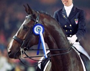 Anky van Grunsven and Joker at the 2000 CDI-W Mechelen :: Photo © Dirk Caremans
