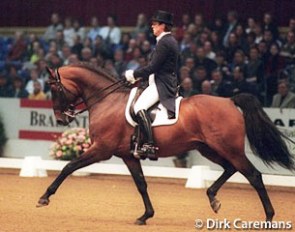 Kyra Kyrklund and Lillemarkens Arkibal at the 2000 CDI-W 's Hertogenbosch :: Photo © Dirk Caremans