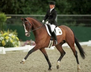 Isabell Werth and Richard Kimble at the 2000 World Championships for Young Dressage Horses :: Photo © Dirk Caremans