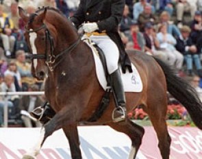 Lars Petersen and Blue Hors Cavan at the 2001 European Championships :: Photo © Dirk Caremans