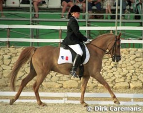 French pony rider Aude Courtoux on Amber