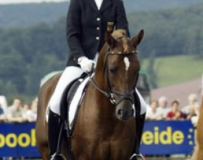 Katharina Winkelhues and Dressman Win 2002 European Pony Championships :: Photo © Dirk Caremans
