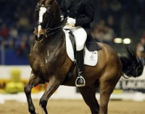 Danish Lars Petersen finished second in the 2002 World cup Finals with Blue Hors Cavan