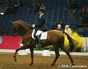 Kirsten Beckers and Broere Norway at the 2002 Zwolle International Stallion Show :: Photo © Dirk Caremans