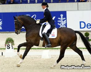 Antoinette Falandt on Jarwo at the 2003 CDIO Aachen :: Photo © Astrid Appels