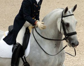 Kyra Kyrklund and Andiamo Tyme at the 2003 CDIO Aachen :: Photo © Astrid Appels for Phelpsphotos.com