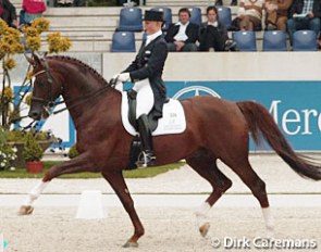 Kristy Oatley-Nist on Don Bolero :: Photo © Dirk Caremans