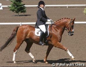 Patricia Hohn and Konrad at the 2003 European Pony Championships :: Photo © Paul van Oers