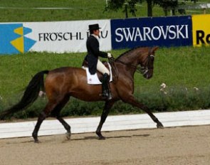 Christilot Boylen Hanson on Lucky Lemon at the 2003 CDI Fritzens
