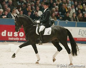 Edward Gal and Redford at the 2003 KWPN Stallion Licensing :: Photo © Dirk Caremans