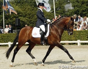 Anke Ter Beek and Radar at the 2003 Pavo Cup Finals :: Photo © Dirk Caremans