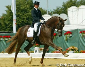 Edward Gal on the huge Dutch warmblood XXL