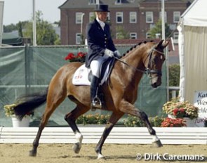 Anouk Hansen and Paso Doble at the 2003 World Young Horse Championships
