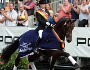 Jana Freund and Lord Loxley win the 2004 Bundeschampionate :: Photo © Astrid Appels