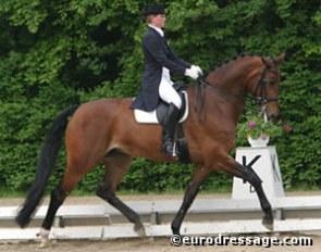 Junior rider Katharina Winkelhues won all three rounds aboard Nadine Capellmann's Lavinia