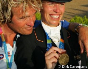 Sjef Janssen and Anky van Grunsven at the 2004 Olympic Games :: Photo © Dirk Caremans