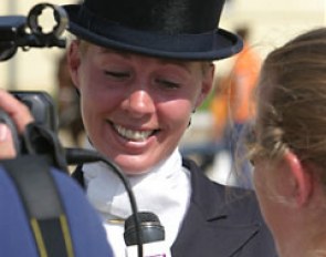 Fiona Bigwood gets interviewed by television