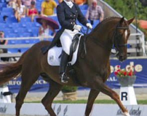 Marie Line Wettstein and Le Primeur at the 2005 European Dressage Championships :: Photo © Astrid Appels